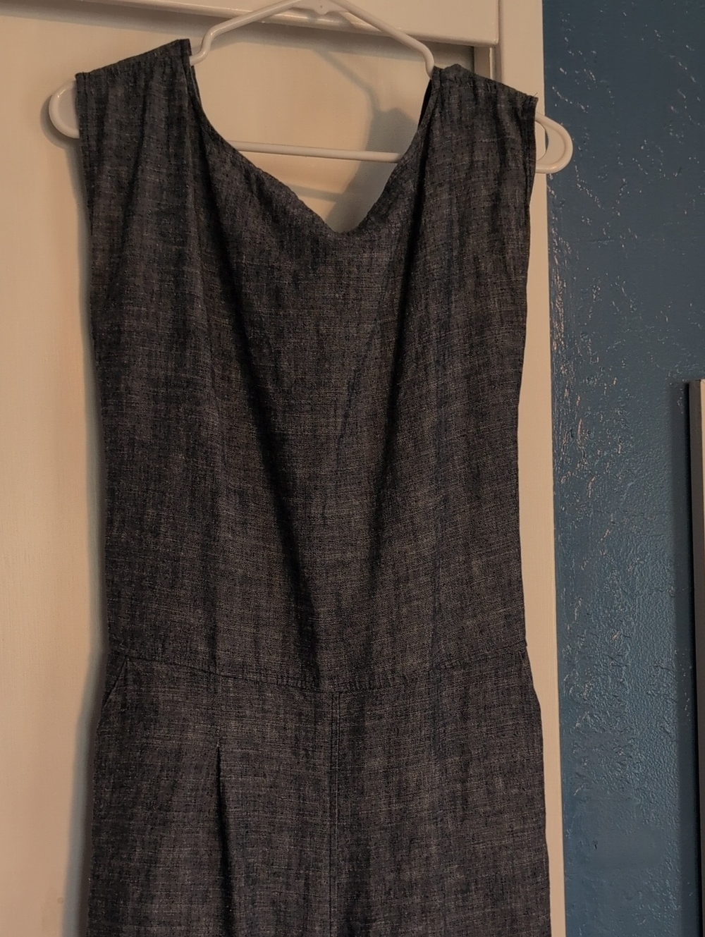 OZMA Charcoal Gray Sleeveless Jumpsuit